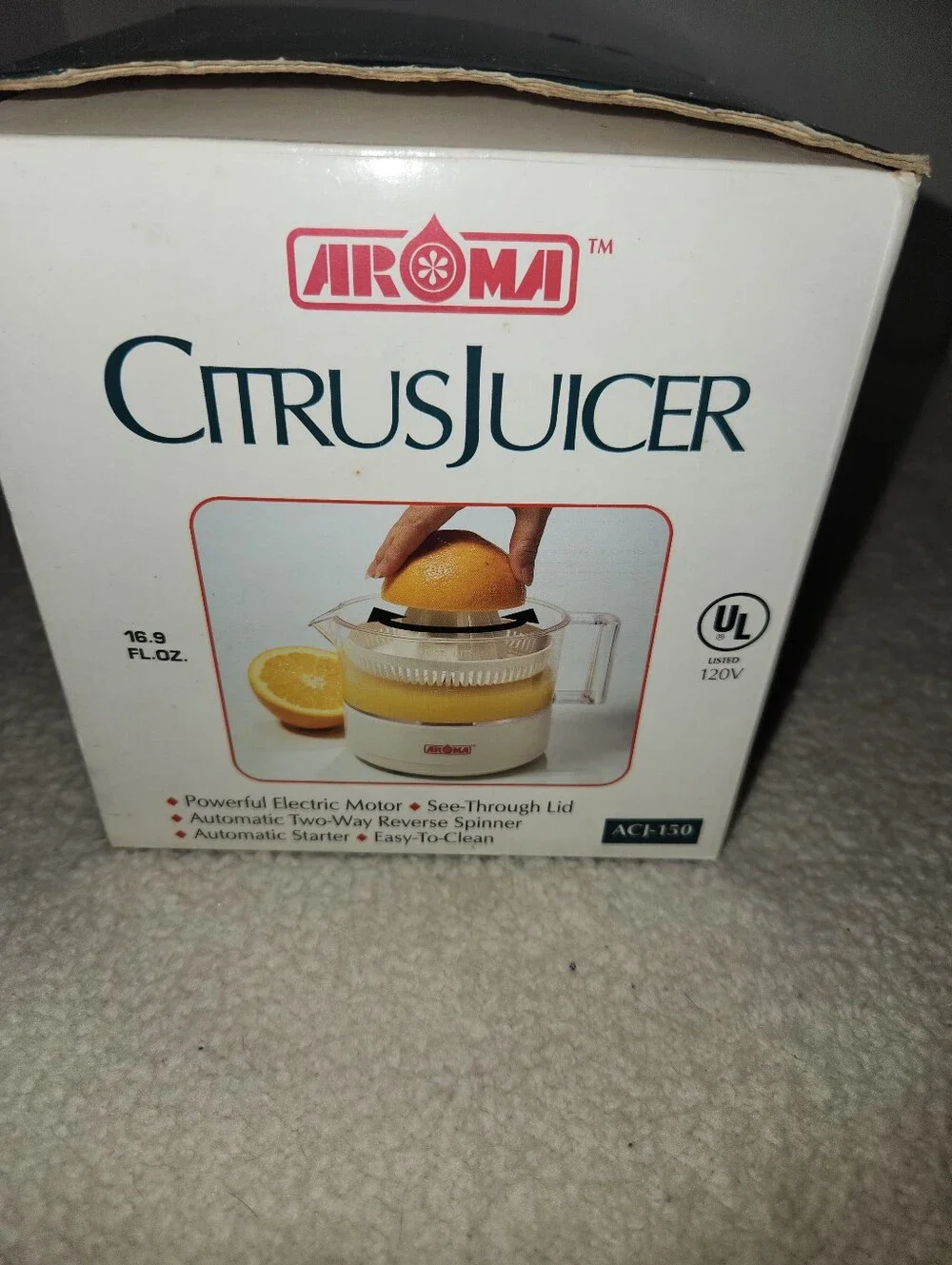 Aroma Citrus Juicer - White/Clear